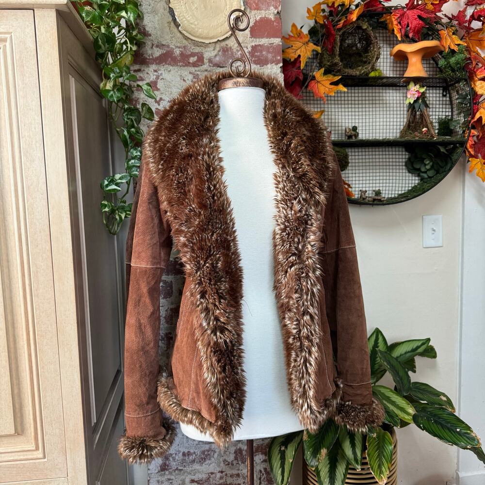 Vintage Y2K Suede Penny Lane Leather Jacket XS/S